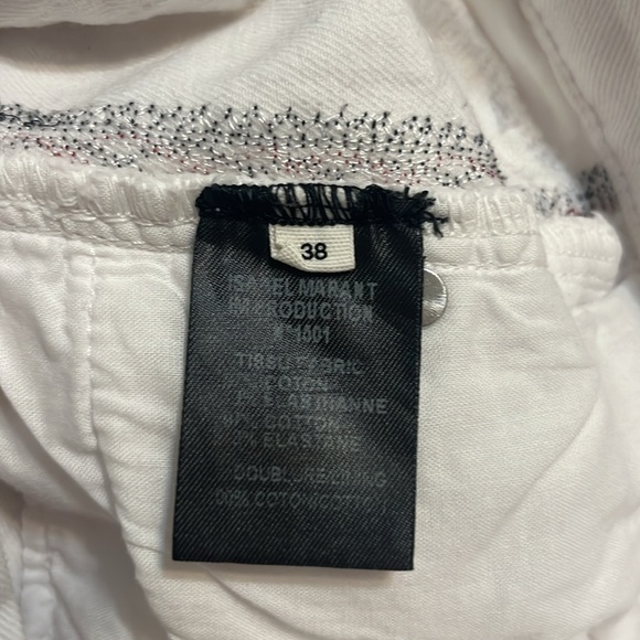 Isabel Marant Cropped Straight White Jeans Size 38/10 - Picture 3 of 6